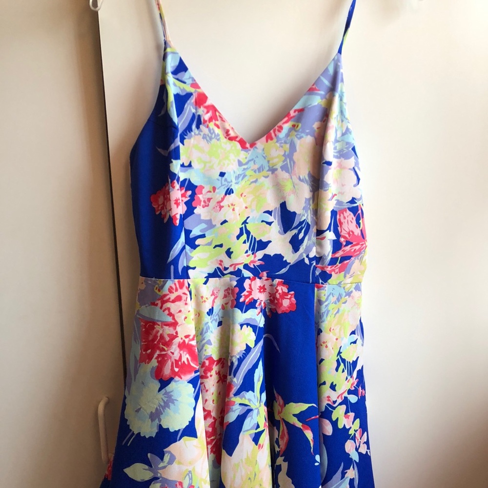 Yumi Kim fun spring dress! Blue hawaii dress.